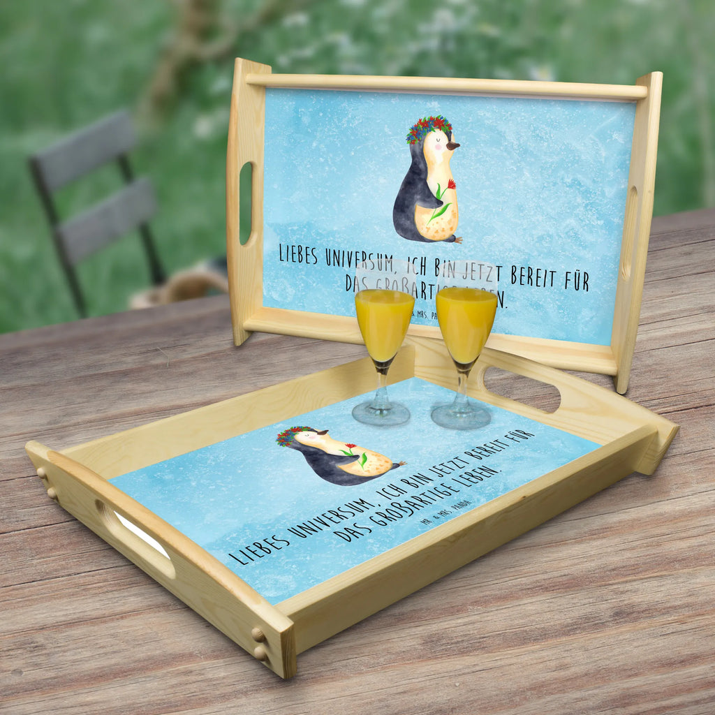 Serving tray Penguin Flower echtholz tablett, sofatablett, serviertablett holz, tablett zum servieren, Küchentablett, tragetablett, Servier Tablett, tablett für essen, essenstablett, serviertablett aus holz, teetablett, betttablett, holz serviertablett, tablett für getränke, tablett für bett, tablett aus holz, tablett holz, Frühstückstablett, bett tablett, ablagetablett, Tablett, Serviertablett, couchtablett, getränketablett, kaffeetablett, Holztablett, Pinguin, Ziele, Pinguine, Geschenkidee, Liebeskummer, Wünsche, Lebensziele, Motivation, Universum, Lebenslust, Leben, Blumenkranz
