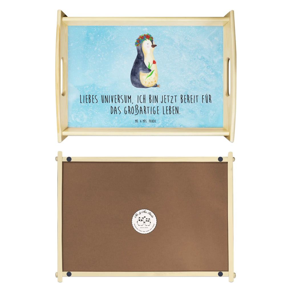 Serving tray Penguin Flower echtholz tablett, sofatablett, serviertablett holz, tablett zum servieren, Küchentablett, tragetablett, Servier Tablett, tablett für essen, essenstablett, serviertablett aus holz, teetablett, betttablett, holz serviertablett, tablett für getränke, tablett für bett, tablett aus holz, tablett holz, Frühstückstablett, bett tablett, ablagetablett, Tablett, Serviertablett, couchtablett, getränketablett, kaffeetablett, Holztablett, Pinguin, Ziele, Pinguine, Geschenkidee, Liebeskummer, Wünsche, Lebensziele, Motivation, Universum, Lebenslust, Leben, Blumenkranz