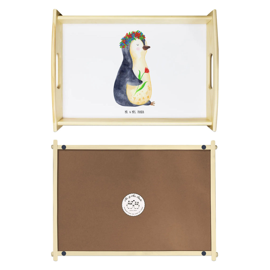 Serving tray Penguin Flower echtholz tablett, sofatablett, serviertablett holz, tablett zum servieren, Küchentablett, tragetablett, Servier Tablett, tablett für essen, essenstablett, serviertablett aus holz, teetablett, betttablett, holz serviertablett, tablett für getränke, tablett für bett, tablett aus holz, tablett holz, Frühstückstablett, bett tablett, ablagetablett, Tablett, Serviertablett, couchtablett, getränketablett, kaffeetablett, Holztablett, Pinguin, Ziele, Pinguine, Geschenkidee, Liebeskummer, Wünsche, Lebensziele, Motivation, Universum, Lebenslust, Leben, Blumenkranz