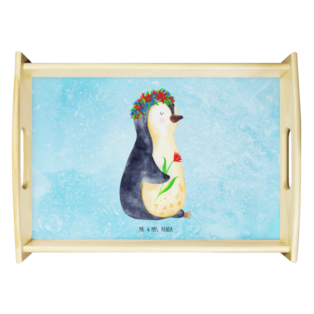 Serving tray Penguin Flower echtholz tablett, sofatablett, serviertablett holz, tablett zum servieren, Küchentablett, tragetablett, Servier Tablett, tablett für essen, essenstablett, serviertablett aus holz, teetablett, betttablett, holz serviertablett, tablett für getränke, tablett für bett, tablett aus holz, tablett holz, Frühstückstablett, bett tablett, ablagetablett, Tablett, Serviertablett, couchtablett, getränketablett, kaffeetablett, Holztablett, Pinguin, Ziele, Pinguine, Geschenkidee, Liebeskummer, Wünsche, Lebensziele, Motivation, Universum, Lebenslust, Leben, Blumenkranz