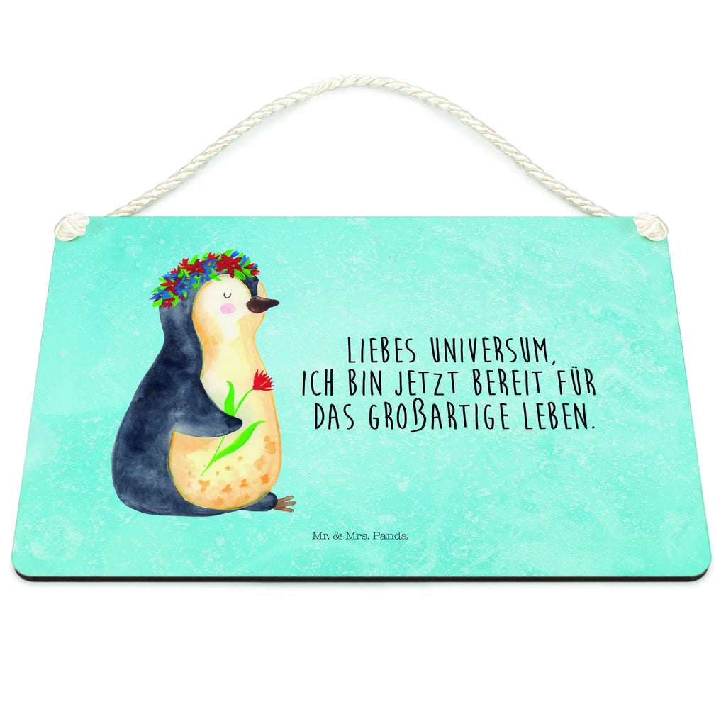 Deko Schild Pinguin Blumen Schild mit Spruch, dekotafel, wandtafel, wandhänger, Türschild Familie, sprüche schild, dekoration schild, Holzschild, Schild, Dekoschild, hängeschild, Badschild, Wandschild, Spruchschild, Küchenschild, Türschild, holzbild, Motivschild, Deko Wandtafel, Holztafel, dekoschilder, Deko Schild, Pinguin, Geschenkidee, Lebensziele, Wünsche, Ziele, Lebenslust, Liebeskummer, Pinguine, Universum, Blumenkranz, Motivation, Leben