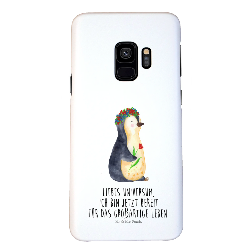 Etui na iPhone 10 pingwin kwiaty Pinguin