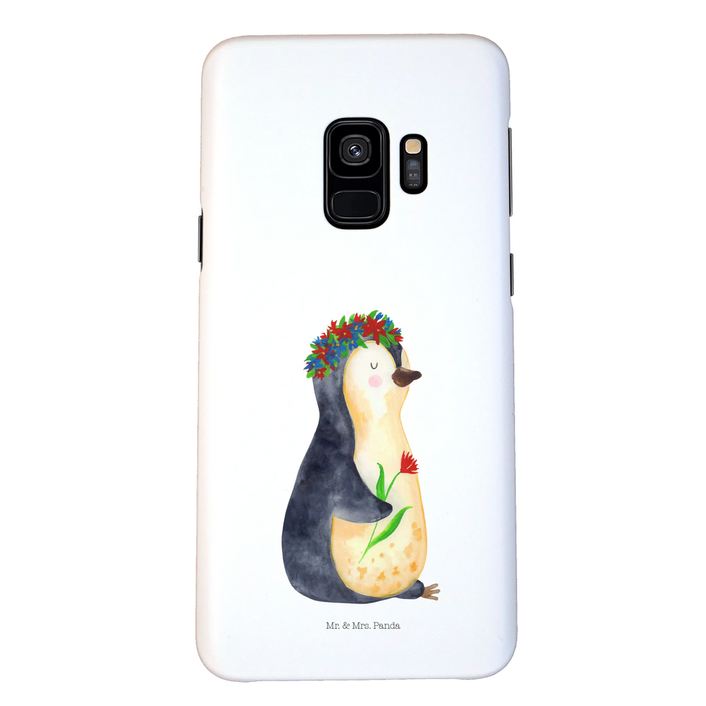 Etui na iPhone 10 pingwin kwiaty Pinguin