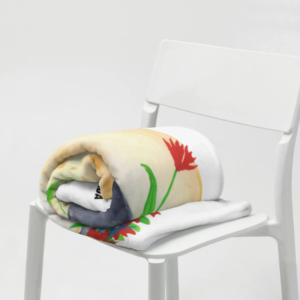 Kocyk dla niemowląt pingwin kwiaty Geschenk Geburt, Babyecke Kuscheldecke, Krabbeldecke, Babydecke, Babygeschenk, Pinguin, Liebeskummer, Motivation, Geschenkidee, Blumenkranz, Wünsche, Lebenslust, Lebensziele, Pinguine, Universum, Ziele, Leben