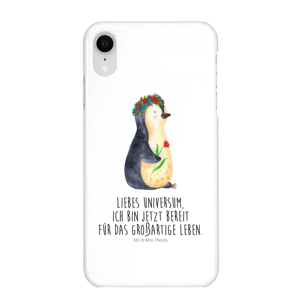 Etui na iPhone 10 pingwin kwiaty Pinguin