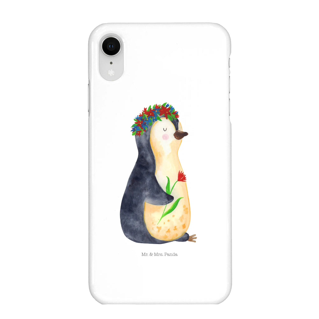 Etui na iPhone 10 pingwin kwiaty Pinguin