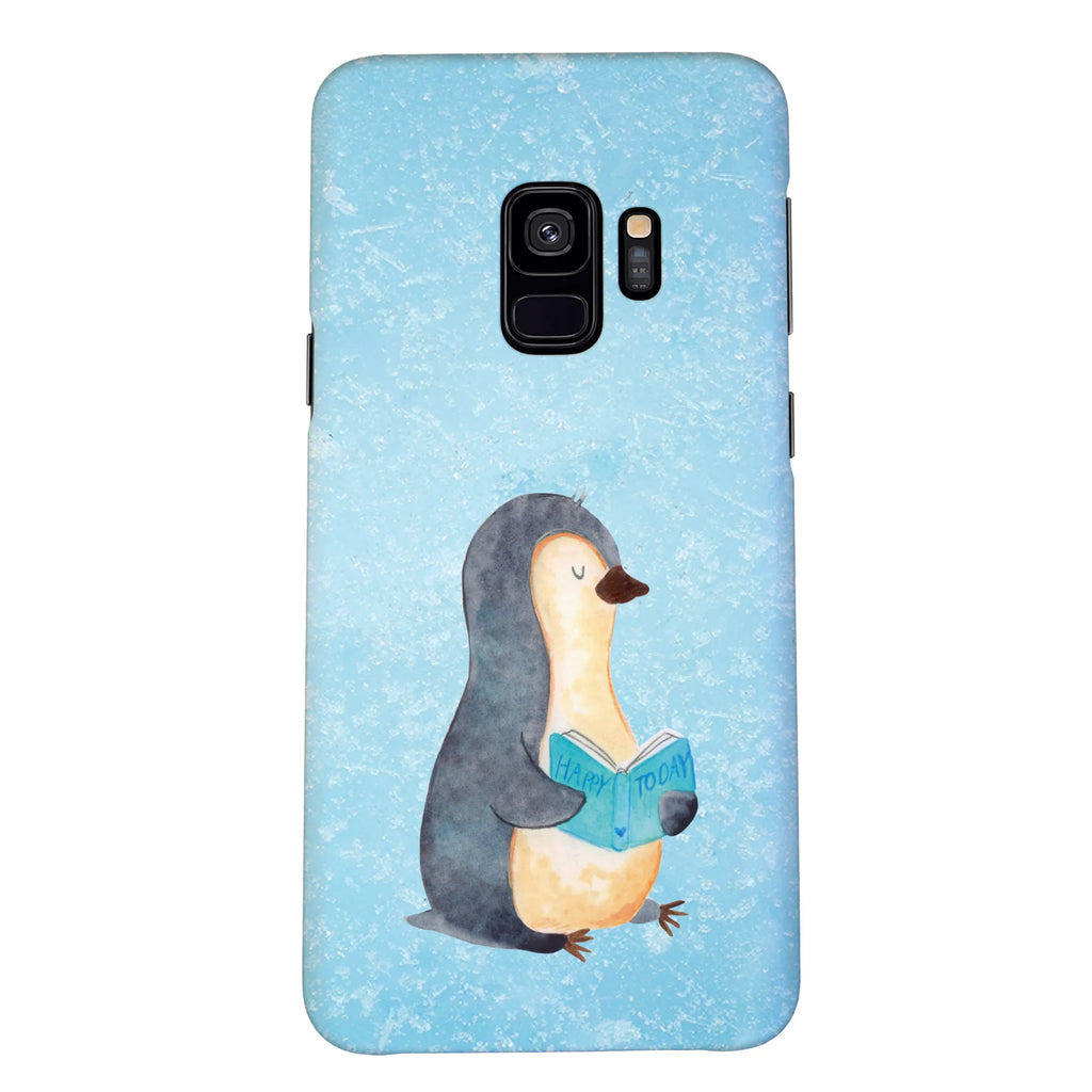 Etui na iPhone 10 pingwin książka Handy Case, Iphone X, Iphone 10, Handycover, Hülle, Cover, Handy, Handyhülle, Pinguin, Pinguine, Bücherwurm, Nichtstun, Buch, Lesen, Ferien, Faulenzen, Freizeit, Urlaub