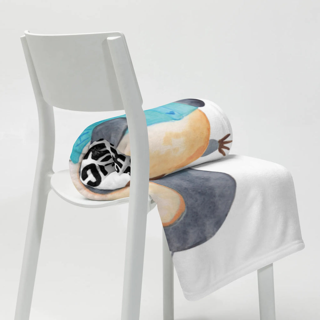 Kocyk dla niemowląt pingwin książka Pinguin