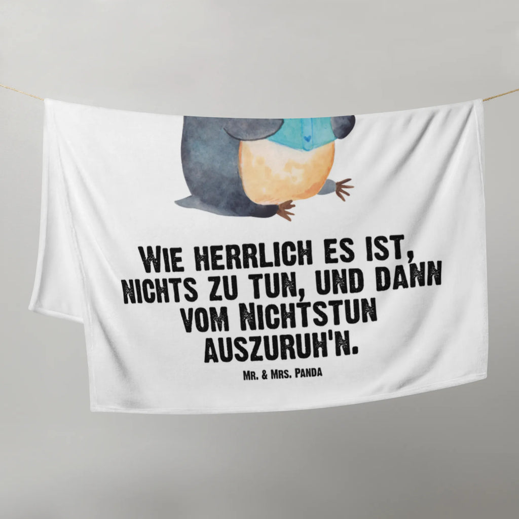 Kocyk dla niemowląt pingwin książka Pinguin