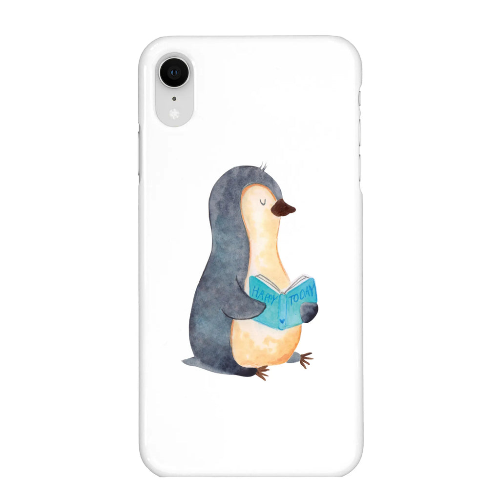 Etui na iPhone 10 pingwin książka Handy Case, Iphone X, Iphone 10, Handycover, Hülle, Cover, Handy, Handyhülle, Pinguin, Pinguine, Bücherwurm, Nichtstun, Buch, Lesen, Ferien, Faulenzen, Freizeit, Urlaub