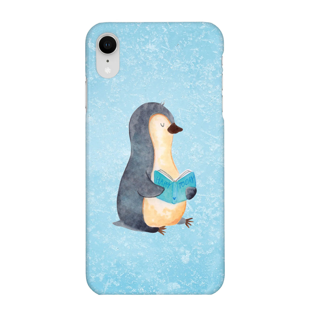 Etui na iPhone 10 pingwin książka Handy Case, Iphone X, Iphone 10, Handycover, Hülle, Cover, Handy, Handyhülle, Pinguin, Pinguine, Bücherwurm, Nichtstun, Buch, Lesen, Ferien, Faulenzen, Freizeit, Urlaub
