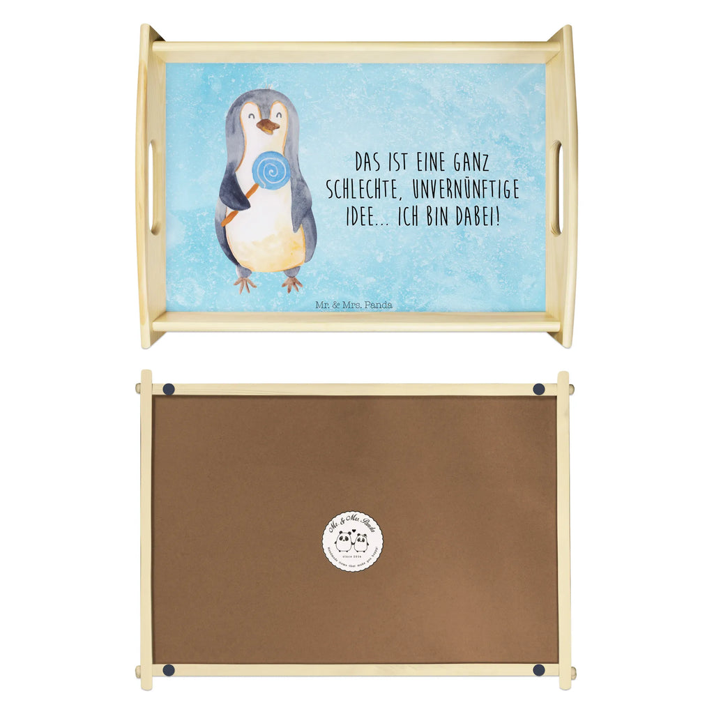 Serviertablett Pinguin Lolli Holztablett, Dekotablett, Tablett, Frühstückstablett, Küchentablett, Serviertablett, Pinguin, Süßigkeiten, Lolli, Ganove, Pinguine, Rebell, Gauner, Blödsinn, Rabauke, Spruch