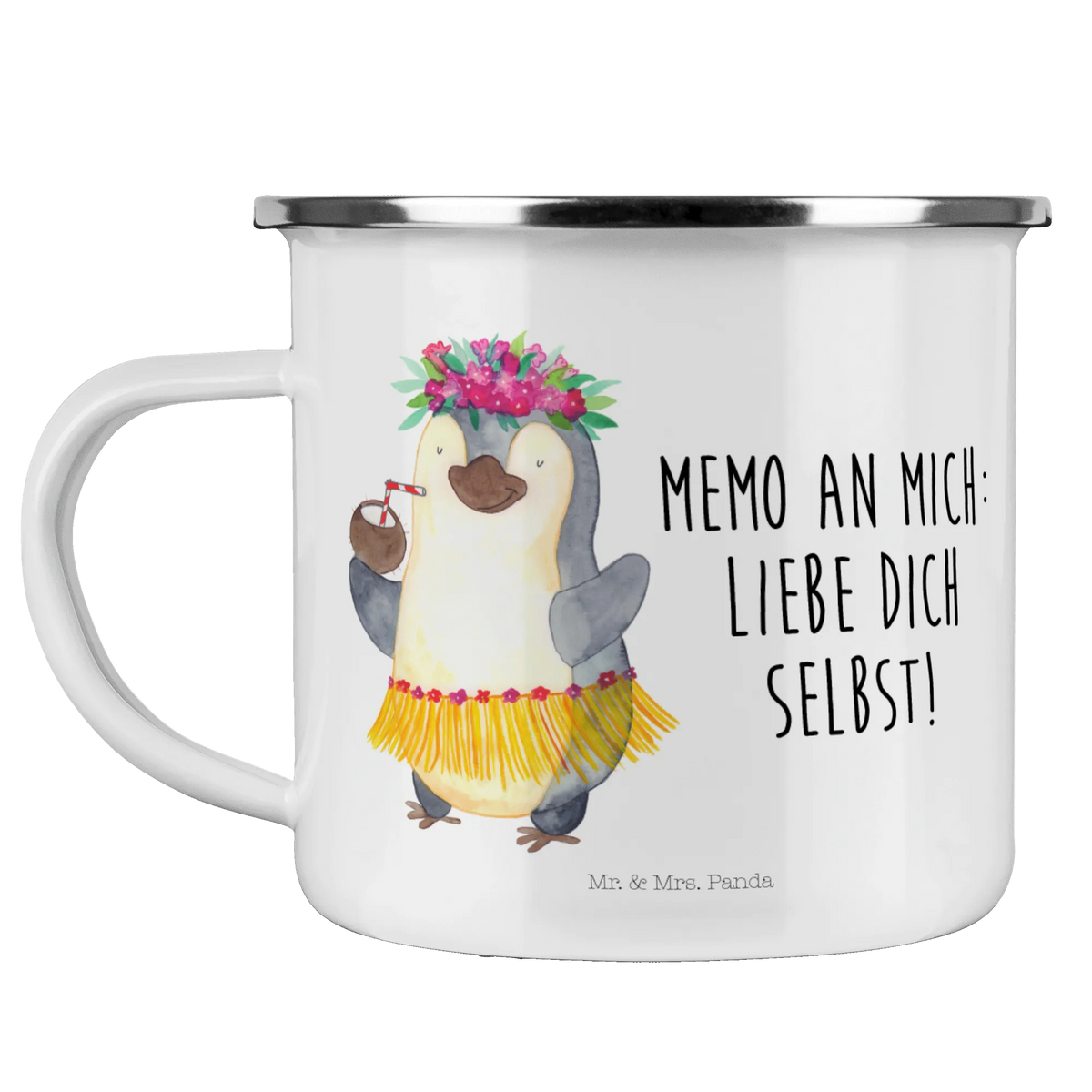 Enamel camping mug Penguin coconut North Pole, Penguins, penguins, coconut, vacation