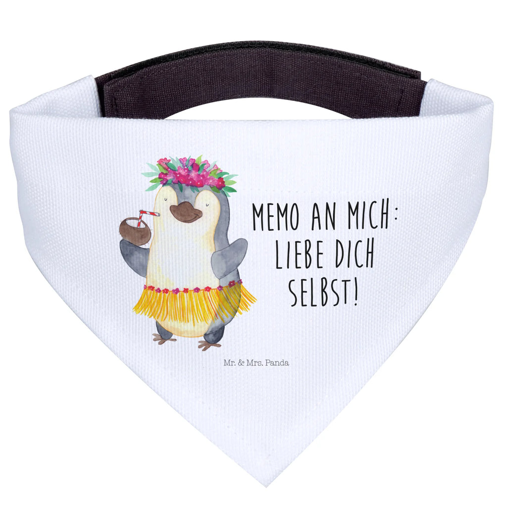 Chusta na szyję dla psa L Pingwin z Kokosem Hundehalstuch, Halstuch, Tuch, Mittel, Mittelgroße Hunde, Hunde, Pinguin, Aloha, Kokosnuss, Urlaub, Pinguine, Hawaii