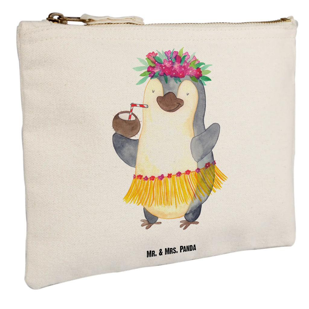 Make-up bag Penguin coconut Schminktasche, Kosmetiktasche, Kosmetikbeutel, Stiftemäppchen, Etui, Federmappe, Makeup, XXL, Schminketui, Kosmetiketui, Schlamperetui, Pinguin, Aloha, Hawaii, Urlaub, Kokosnuss, Pinguine