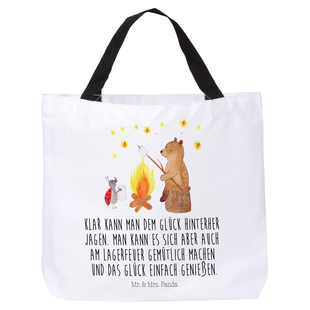 Shopper Bear & Ladybird campfire XXL, large, shopping bag, handle bag, carrier bag, beach bag, bag, shopper, woman, bear, teddy, teddy bear, cuddly toy, Campfire