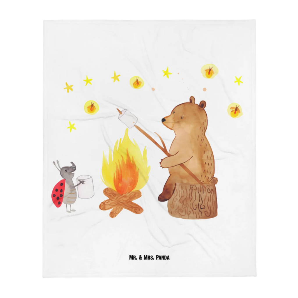 Baby blanket Bear & Ladybird campfire bear, teddy, teddy bear, cuddly toy, Campfire