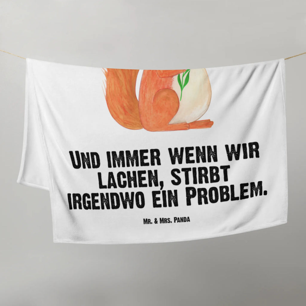 Kocyk dla niemowląt wiewiórka kwiat Motywy zwierzęce, dobra energia, zabawne powiedzonka, zwierzęta