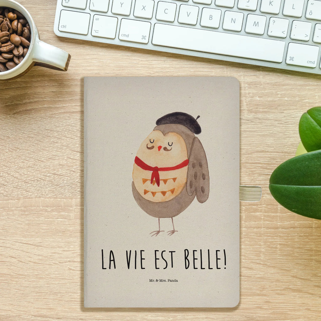 Bawełniany notatnik DIN A4 sowa Francja Skizzenbuch, a5 kladde, Journal A5, notizbuch, A5 Heft, Notizbuch A5, A5 Notizbuch, Tagebuch A5, hardcover kladde, Notizheft, A5 Notizheft, Reisetagebuch, Journal, din a5 buch, Notizheft A5, a5 buch, Tagebuch, hardcover journal, A5 Journal, Notizbuch A5 Hardcover, din a5 kladde, Schreibbuch, Notizbuch DIN A5, din a5 notizbuch, Schreibheft A5, A5 Skizzenbuch, hardcover notizbuch, Eule, Eule Deko, Spruch Französisch, Hibou, Frankreich, Spruch schön, Owl, Eulen, Das Leben Ist schön, La Vie Est Belle