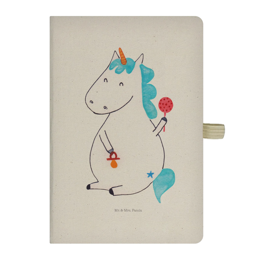 Cotton notebook unicorn infant diary, writing book, notebook, address book, notepad, notes, sketchbook, journal, entry book, unicorn, unicorns, kids, birth present, mother, first child, baby, offspring, parents, birth, birth gift, birthday, baby happiness