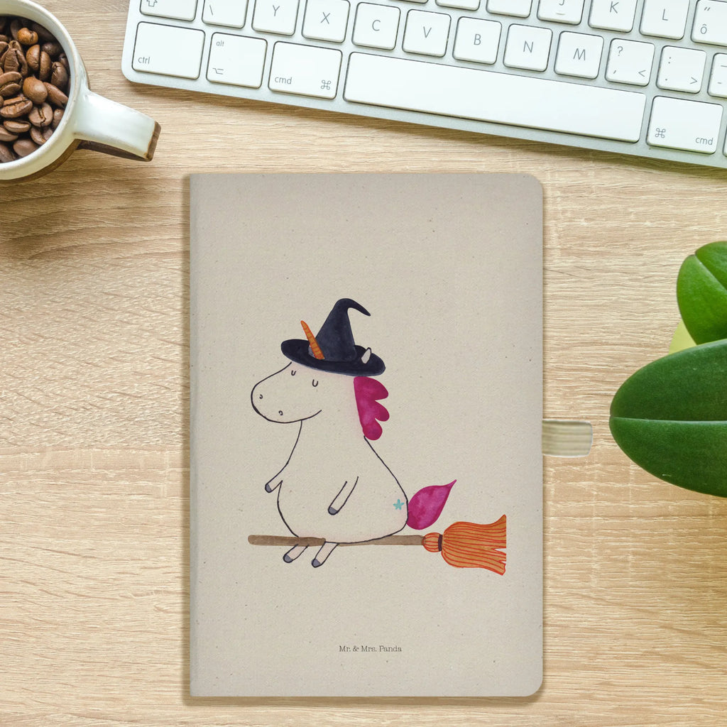 Bawełniany notatnik DIN A4 jednorożec Czarownica Jednorożec, jednorożce, dekoracje jednorożca, jednorożec