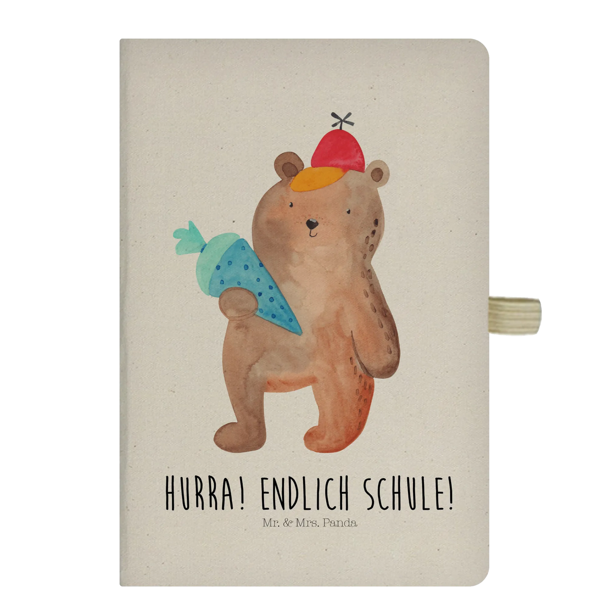Cotton notebook bear School cone
