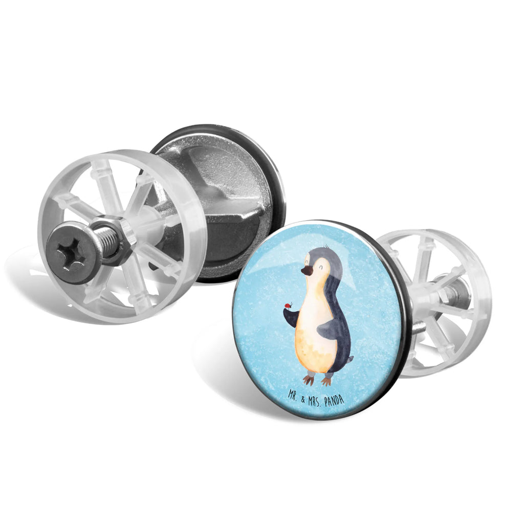 Sink plug Penguin ladybug stoppers, washbasin plugs, washbasin, drain set, drain plugs, Washbasin plugs, universal, Penguin, North Pole, Winter, Penguins, happiness, love, ladybird, wonder, joy of life, penguins, joy