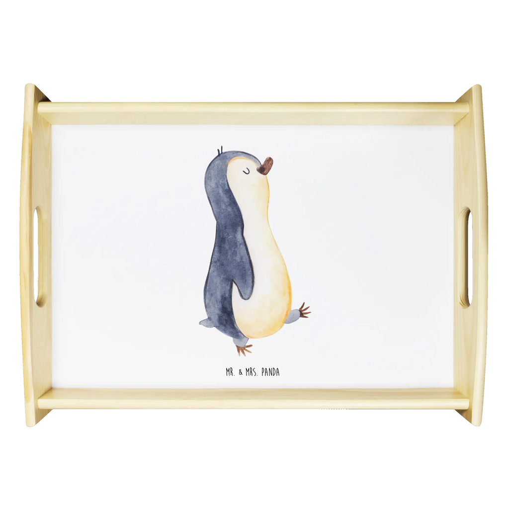 Serving tray Penguin march Frühstückstablett, Tablett, Serviertablett, Holztablett, Dekotablett, Küchentablett, Pinguin, Familie, Frühaufsteher, Pinguine, Langschläfer, Schwester, Bruder