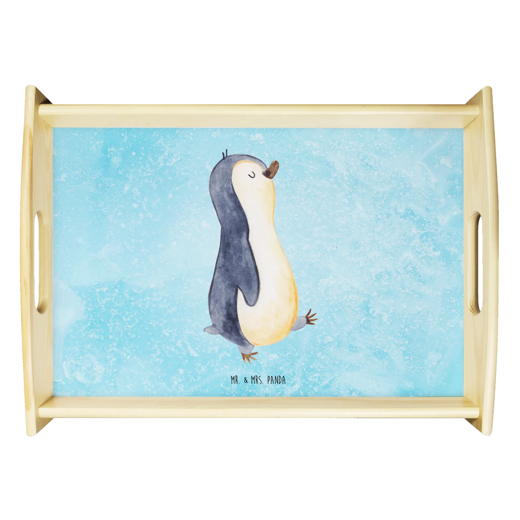Serving tray Penguin march Frühstückstablett, Tablett, Serviertablett, Holztablett, Dekotablett, Küchentablett, Pinguin, Familie, Frühaufsteher, Pinguine, Langschläfer, Schwester, Bruder