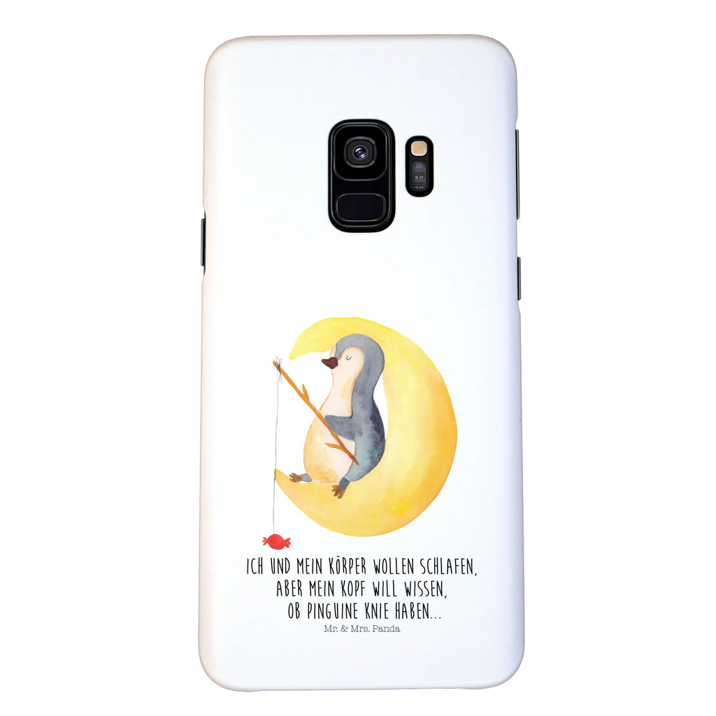 Etui na iPhone 10 pingwin księżyc Iphone 10, Handycover, Handy, Handy Case, Cover, Iphone X, Handyhülle, Hülle, Pinguin, Schlafzimmer, Gästezimmer, Pinguine, Einschlafen, schlafen, Schlafstörungen, Nachtruhe, Spruch