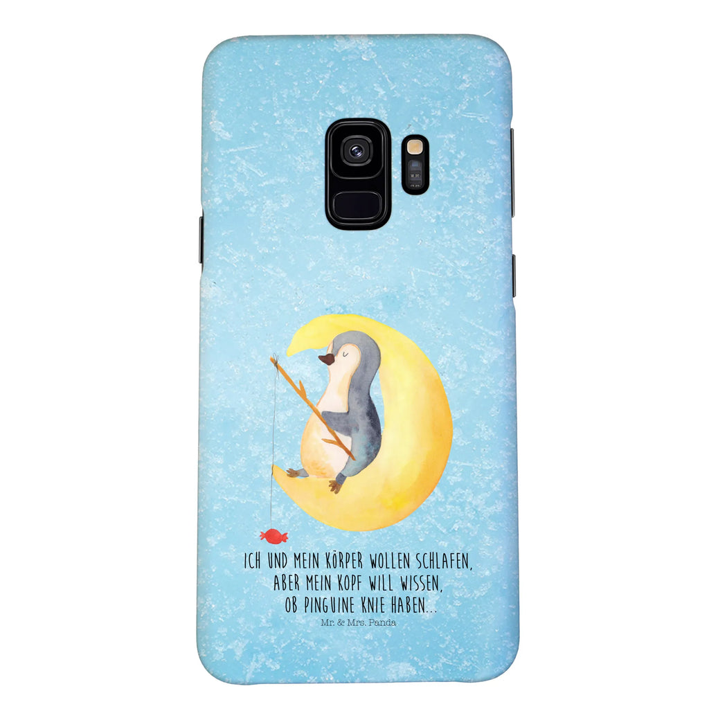 Etui na iPhone 10 pingwin księżyc Iphone 10, Handycover, Handy, Handy Case, Cover, Iphone X, Handyhülle, Hülle, Pinguin, Schlafzimmer, Gästezimmer, Pinguine, Einschlafen, schlafen, Schlafstörungen, Nachtruhe, Spruch