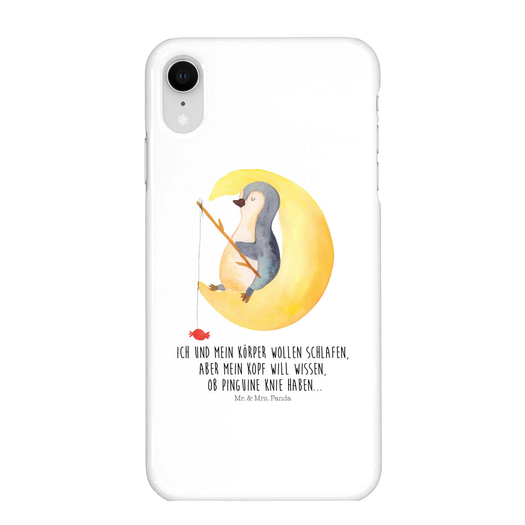 Etui na iPhone 10 pingwin księżyc Iphone 10, Handycover, Handy, Handy Case, Cover, Iphone X, Handyhülle, Hülle, Pinguin, Schlafzimmer, Gästezimmer, Pinguine, Einschlafen, schlafen, Schlafstörungen, Nachtruhe, Spruch
