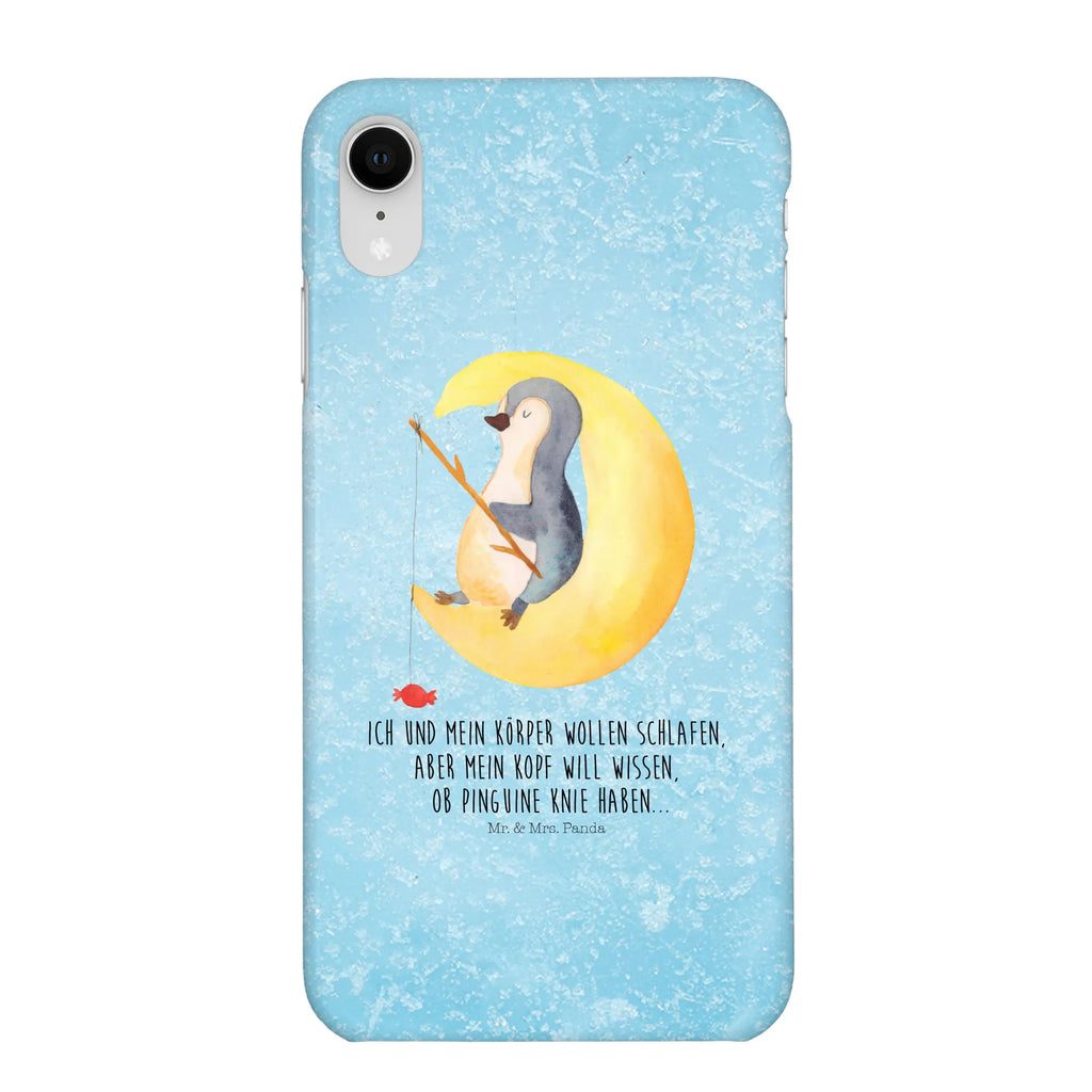 Etui na iPhone 10 pingwin księżyc Iphone 10, Handycover, Handy, Handy Case, Cover, Iphone X, Handyhülle, Hülle, Pinguin, Schlafzimmer, Gästezimmer, Pinguine, Einschlafen, schlafen, Schlafstörungen, Nachtruhe, Spruch