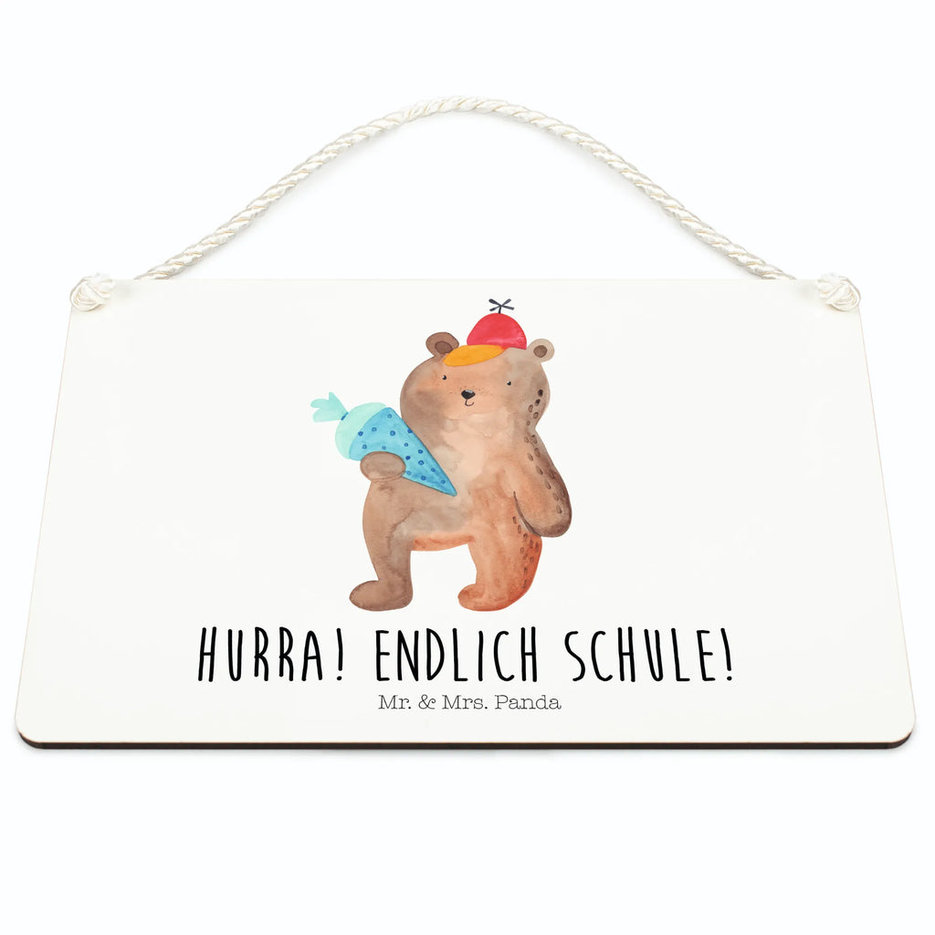 Decorative sign bear School cone bear, teddy, teddy bear, cuddly toy, Bear motif, School gift, First day of school gift, Primary school, School enrolment gift, Starting school, School bag