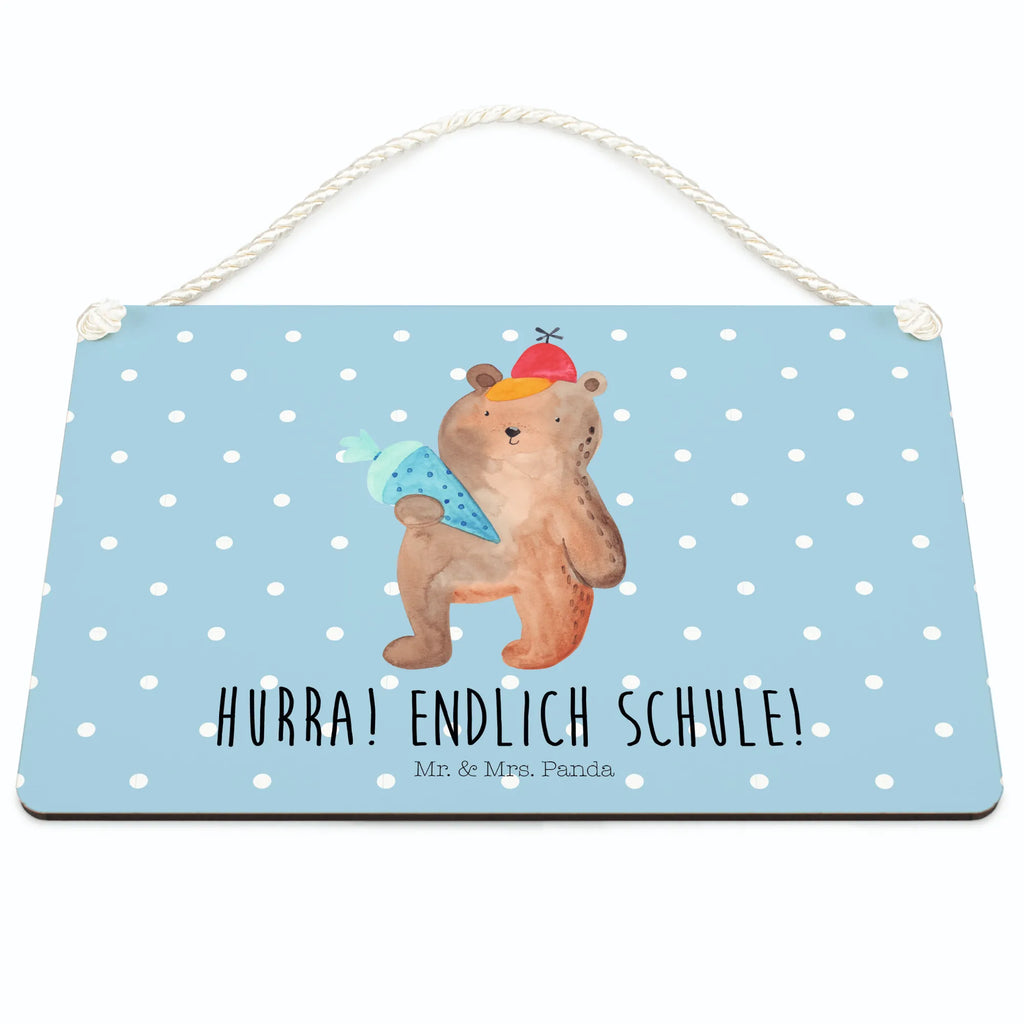 Decorative sign bear School cone bear, teddy, teddy bear, cuddly toy, Bear motif, School gift, First day of school gift, Primary school, School enrolment gift, Starting school, School bag