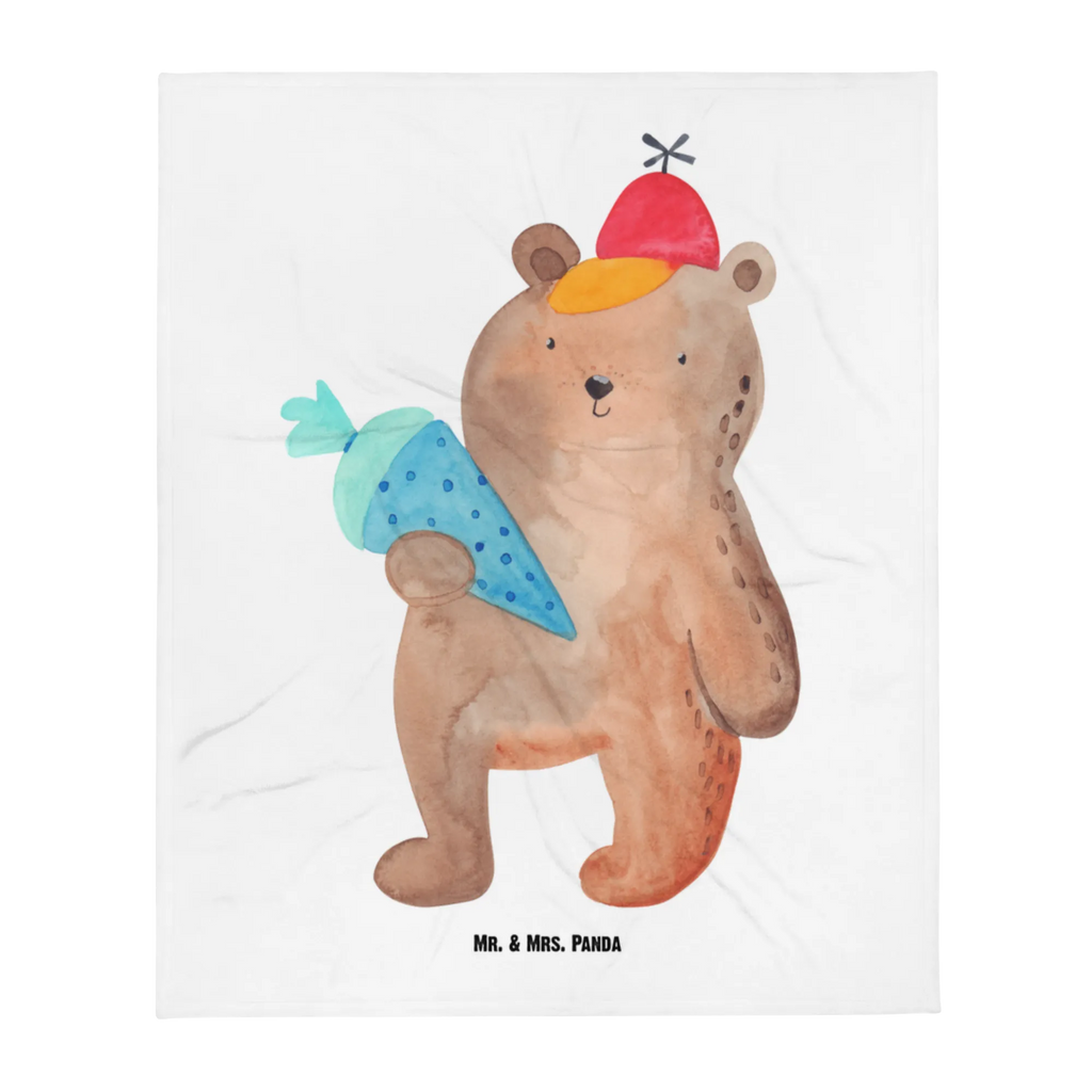 Baby blanket bear School cone bear, teddy, teddy bear, cuddly toy, Bear motif, School gift, Starting school, School enrolment gift, School bag, Primary school, First day of school gift