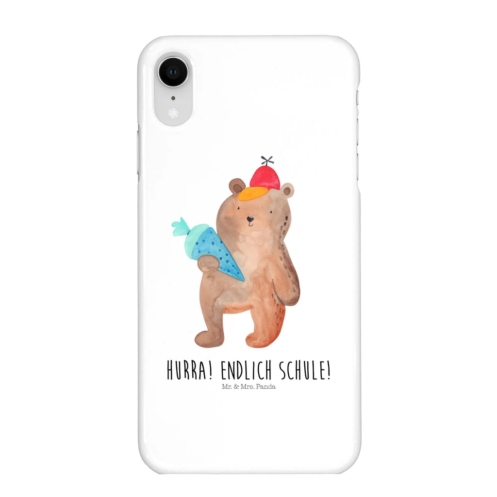 Phone case bear School cone cover, Iphone 10, mobile cover, mobile phone case, Iphone X, case, mobile phone, bear, teddy, teddy bear, cuddly toy, First day of school gift, Bear motif, Starting school, School enrolment gift, School bag, Primary school, School gift