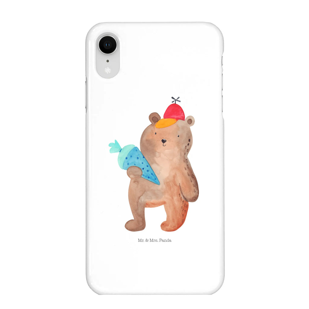 Phone case bear School cone cover, Iphone 10, mobile cover, mobile phone case, Iphone X, case, mobile phone, bear, teddy, teddy bear, cuddly toy, First day of school gift, Bear motif, Starting school, School enrolment gift, School bag, Primary school, School gift