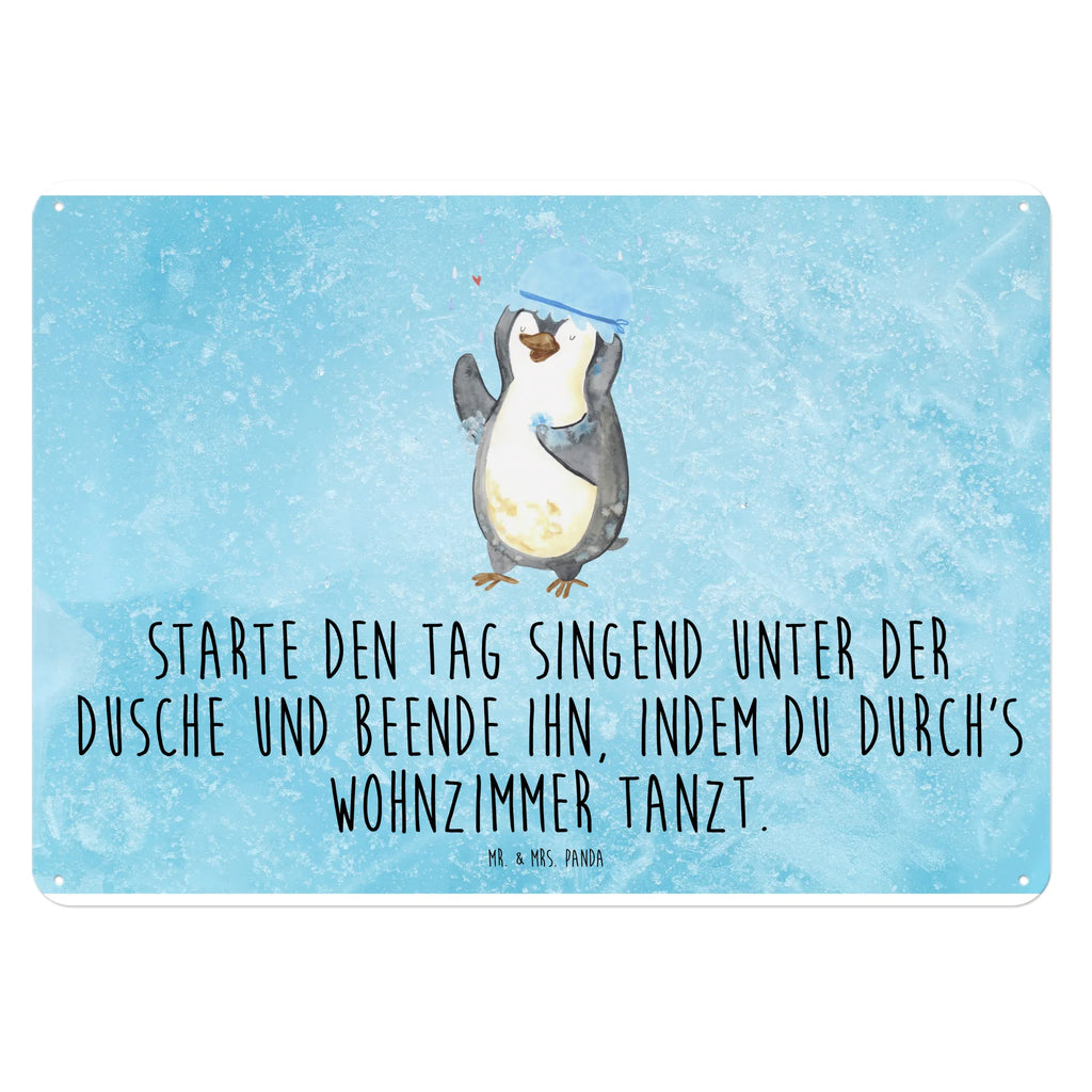 Blechschild Pinguin duscht Blechschild Für Frauen, Dekoschild Metall, Blechschild Für Männer, Blechschild Groß, Blechschild Küche, Blechschild Zum Aufhängen, Wandschild Metall, Blechschild, Blechschild Büro, Türschild Metall, Pinguin, Dusche, glücklich sein, Pinguine, Duschen, Motivation, Neuanfang, Lebensmotto, Neustart