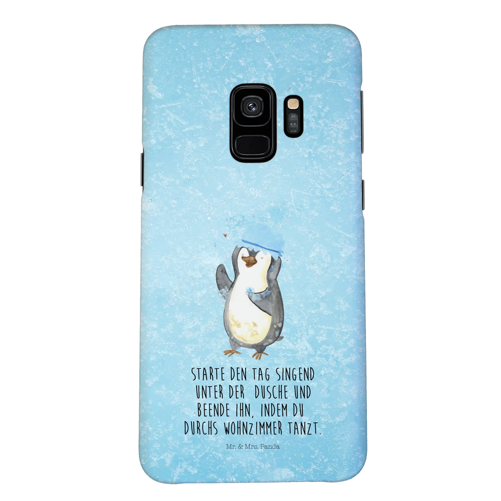 Handyhülle Pinguin Duschen Iphone 10, Cover, Handy, Handyhülle, Hülle, Handycover, Handy Case, Iphone X, Pinguin, Neuanfang, Dusche, Neustart, Motivation, glücklich sein, Duschen, Lebensmotto, Pinguine
