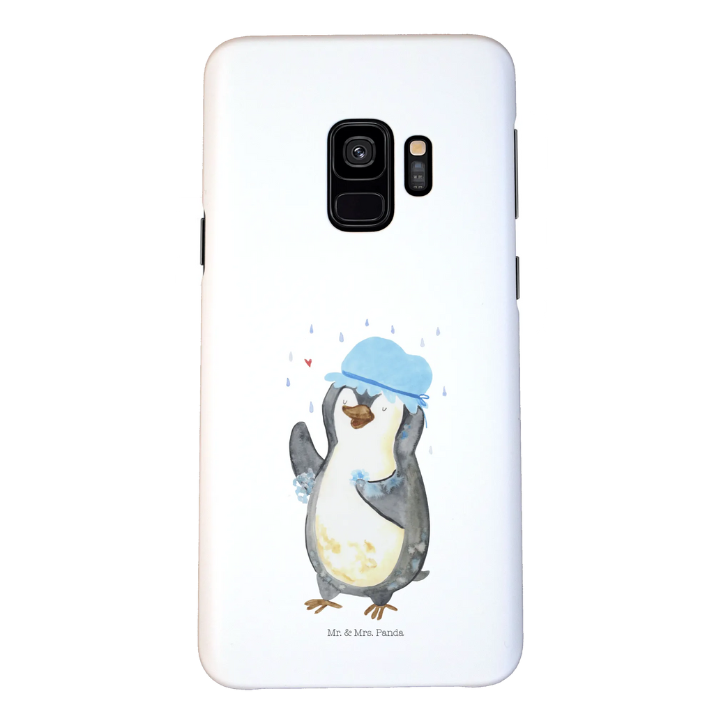 Handyhülle Pinguin Duschen Iphone 10, Cover, Handy, Handyhülle, Hülle, Handycover, Handy Case, Iphone X, Pinguin, Neuanfang, Dusche, Neustart, Motivation, glücklich sein, Duschen, Lebensmotto, Pinguine