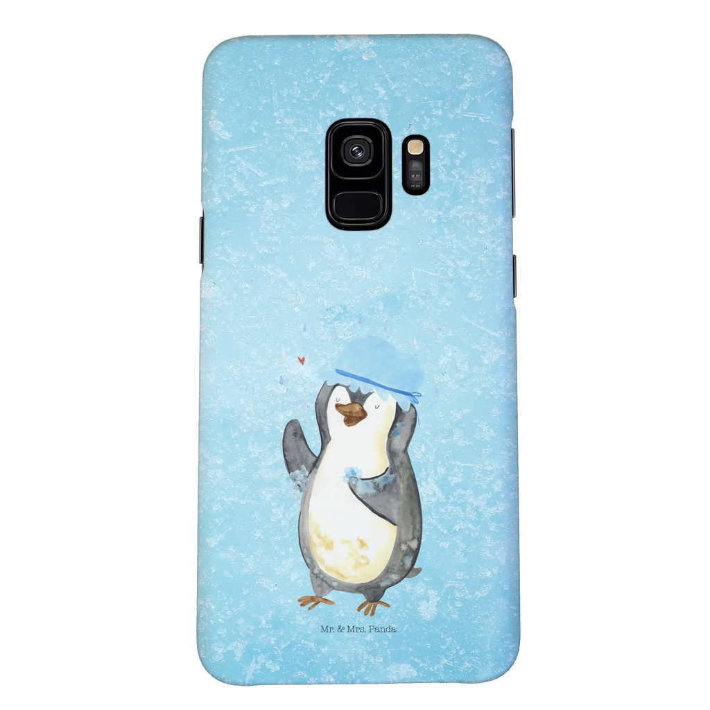 Handyhülle Pinguin Duschen Iphone 10, Cover, Handy, Handyhülle, Hülle, Handycover, Handy Case, Iphone X, Pinguin, Neuanfang, Dusche, Neustart, Motivation, glücklich sein, Duschen, Lebensmotto, Pinguine