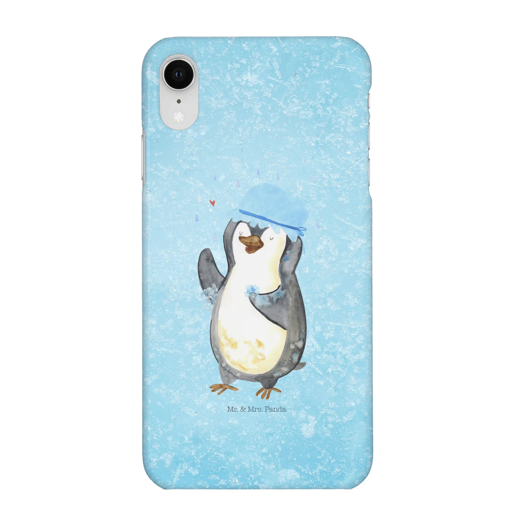 Handyhülle Pinguin Duschen Iphone 10, Cover, Handy, Handyhülle, Hülle, Handycover, Handy Case, Iphone X, Pinguin, Neuanfang, Dusche, Neustart, Motivation, glücklich sein, Duschen, Lebensmotto, Pinguine