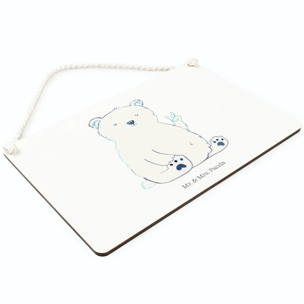 Decorative sign Icebear Lazy bear, teddy, teddy bear, cuddly toy, home office, North Pole, relaxing, Polar bear, office job, lazy, office, workplace, work