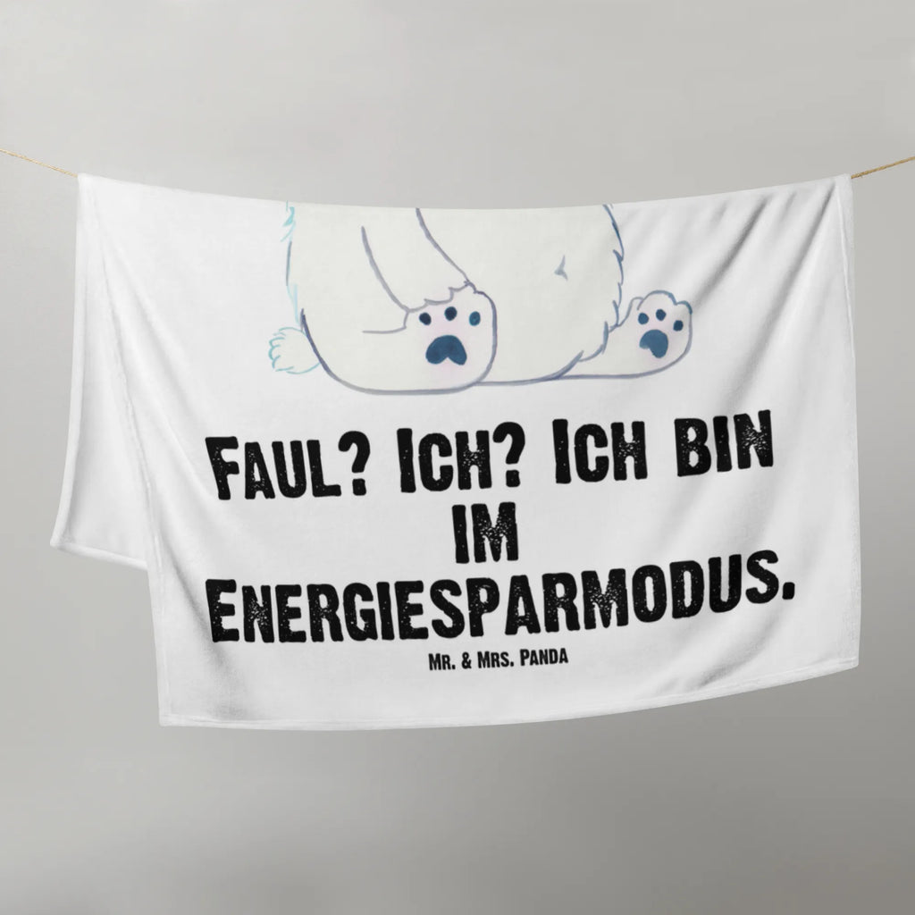 Baby blanket Icebear Lazy Babydecke, Geschenk Geburt, Babygeschenk, Babyecke Kuscheldecke, Krabbeldecke, Bär, Teddy, Teddybär, Arbeit, Arbeitsplatz, Bürojob, Eisbär, Entspannen, Faul, Nordpol, Büro, Relaxen, Homeoffice