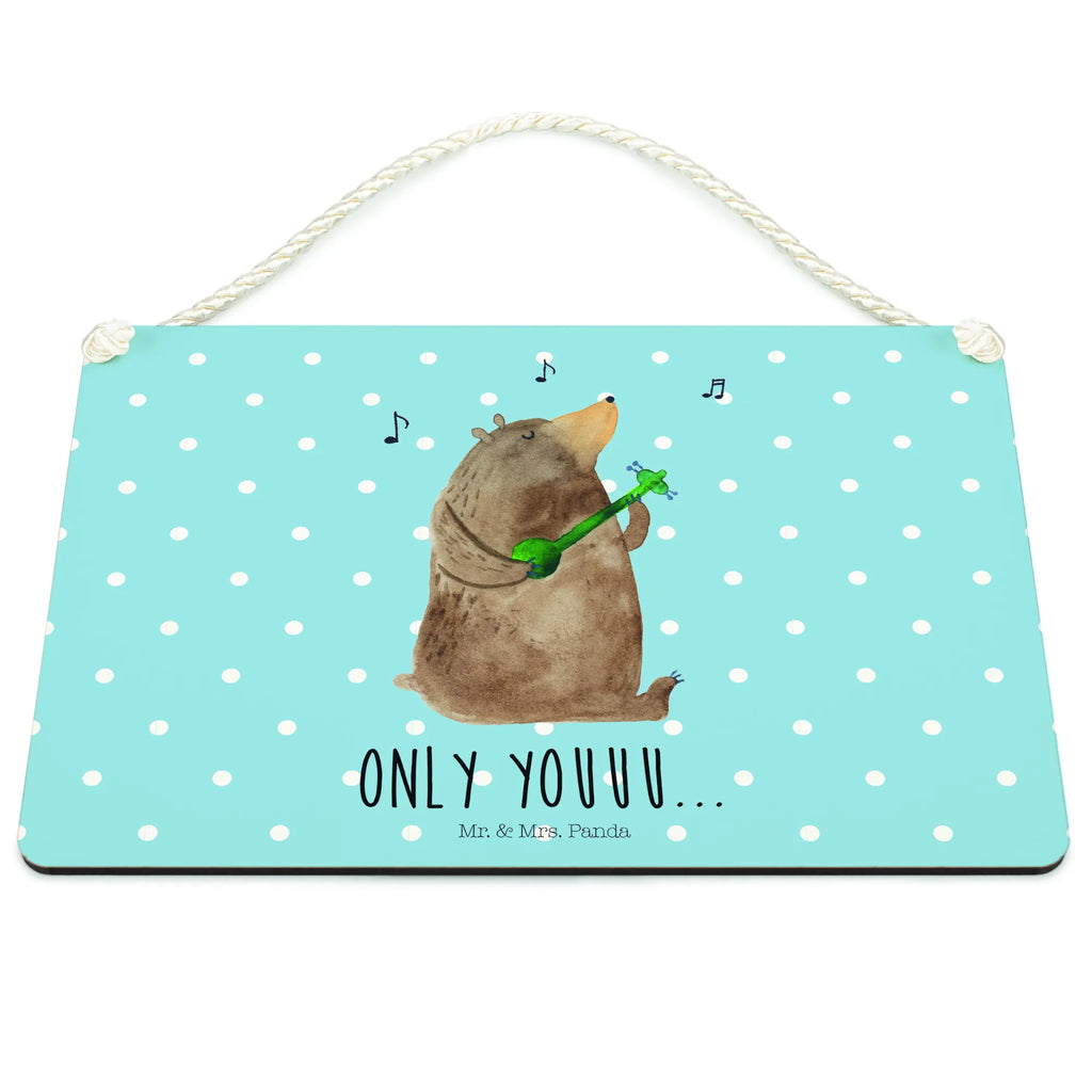 Dekoracyjny znak niedźwiedź Gitara Niedźwiedź, Miś, Pluszowy miś