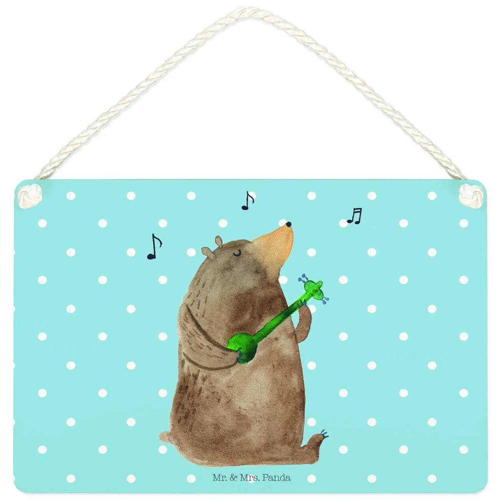 Dekoracyjny znak niedźwiedź Gitara Niedźwiedź, Miś, Pluszowy miś