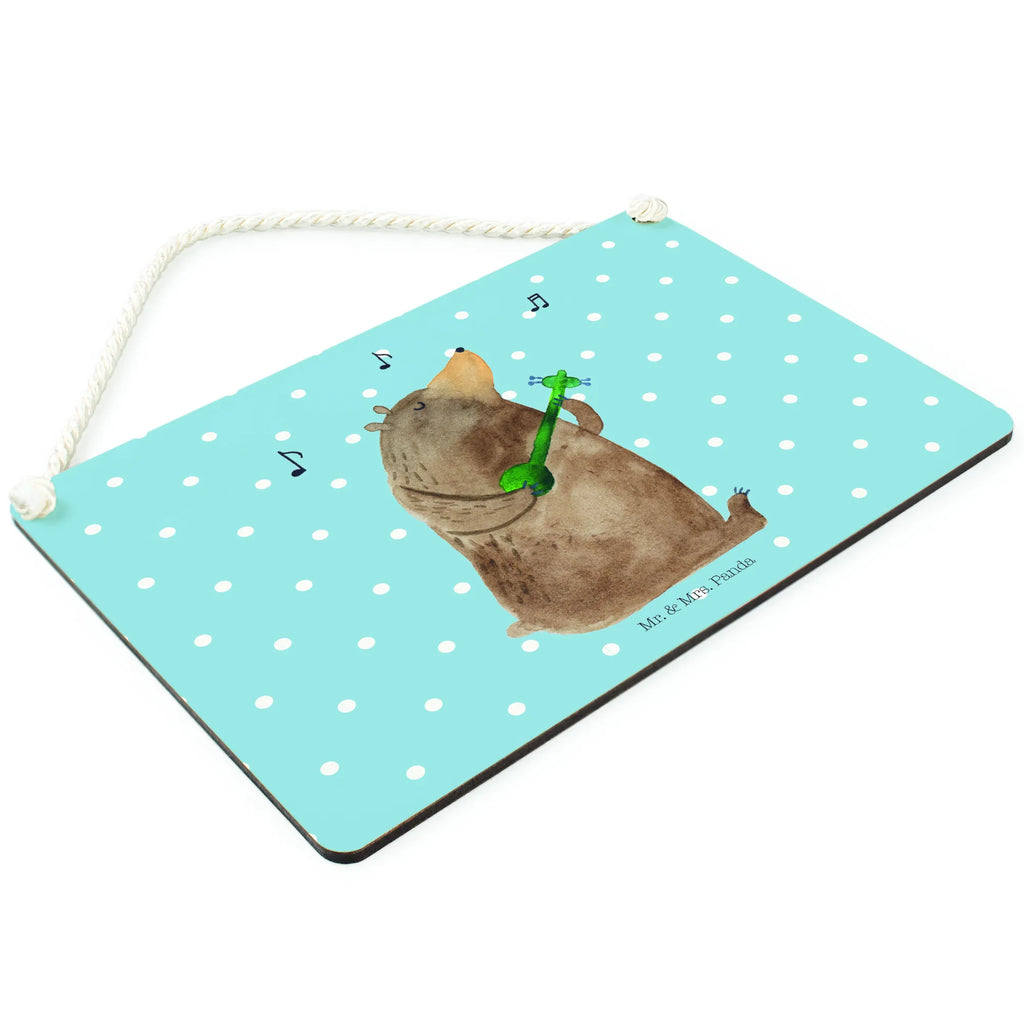 Dekoracyjny znak niedźwiedź Gitara Niedźwiedź, Miś, Pluszowy miś