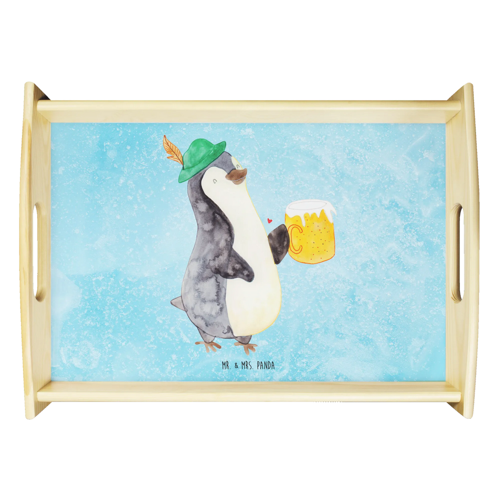Serving tray Penguin Beer kitchen tray, wooden tray, tray, breakfast tray, serving tray, Penguin, North Pole, Winter, Penguins, beer, penguins, Oktoberfest