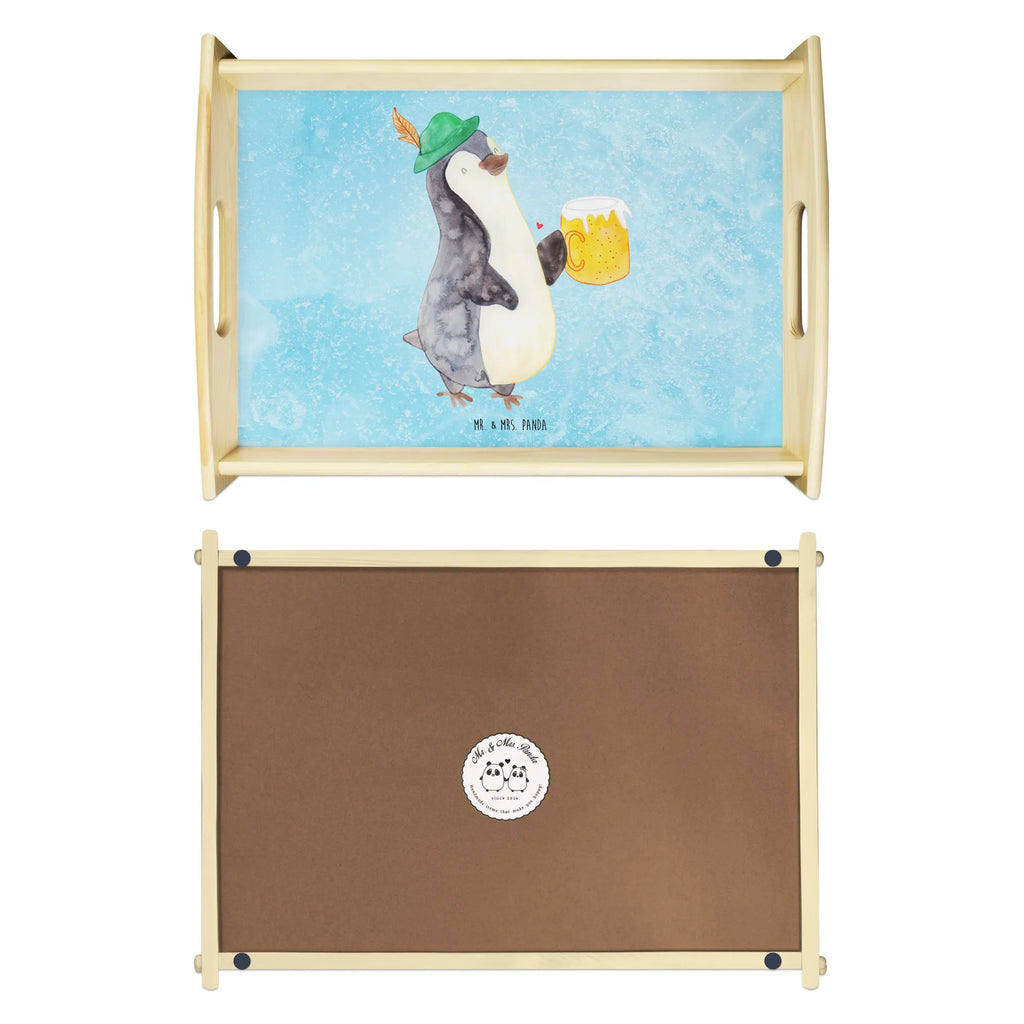 Serving tray Penguin Beer kitchen tray, wooden tray, tray, breakfast tray, serving tray, Penguin, North Pole, Winter, Penguins, beer, penguins, Oktoberfest